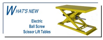 enkons new ball screw scissor lift tables