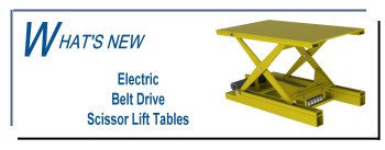 enkons new belt drive scissor lift table