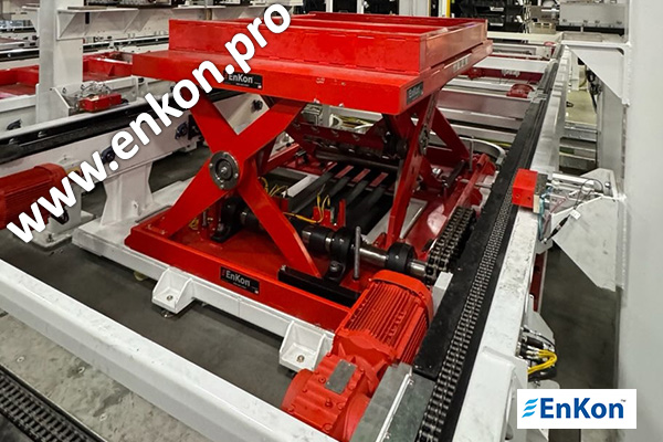v1690-02-enkon-heavy-duty-low-profile-electric-belt-drive-scissor-lift-table-conveyor-system