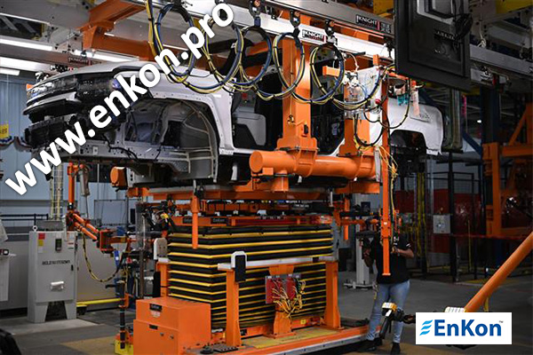 v1539-03-enkon-vertical-robot-belt-drive-scissor-lift-agv-battery-installation