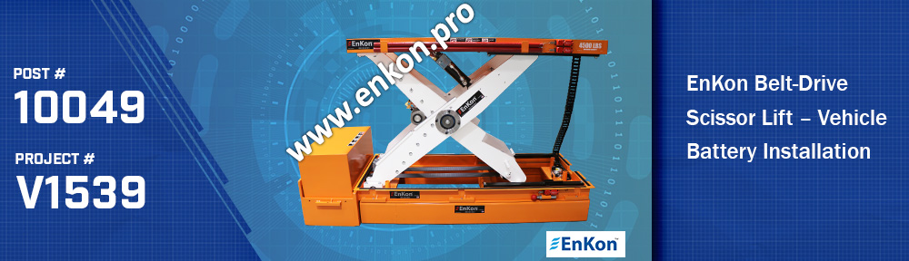 v1539-01-enkon-vertical-robot-belt-drive-scissor-lift-agv-battery-installation