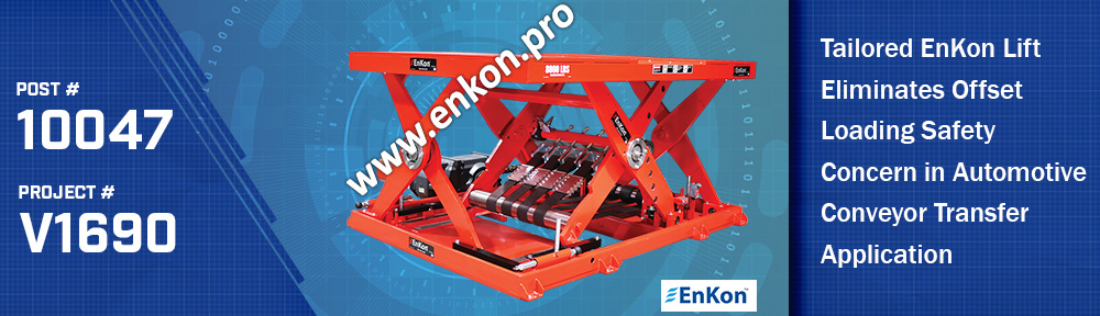 v1690-01-enkon-belt-drive-scissor-lift-table-parts-pallet-conveyor-electric-car-manufacturing