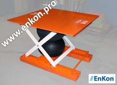 als01_enkon_a_series_air_sicssor_lift_and_rotate_table_with_fork_pockets